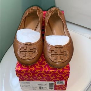 Reva Ballet Flats (leather) in Royal Tan